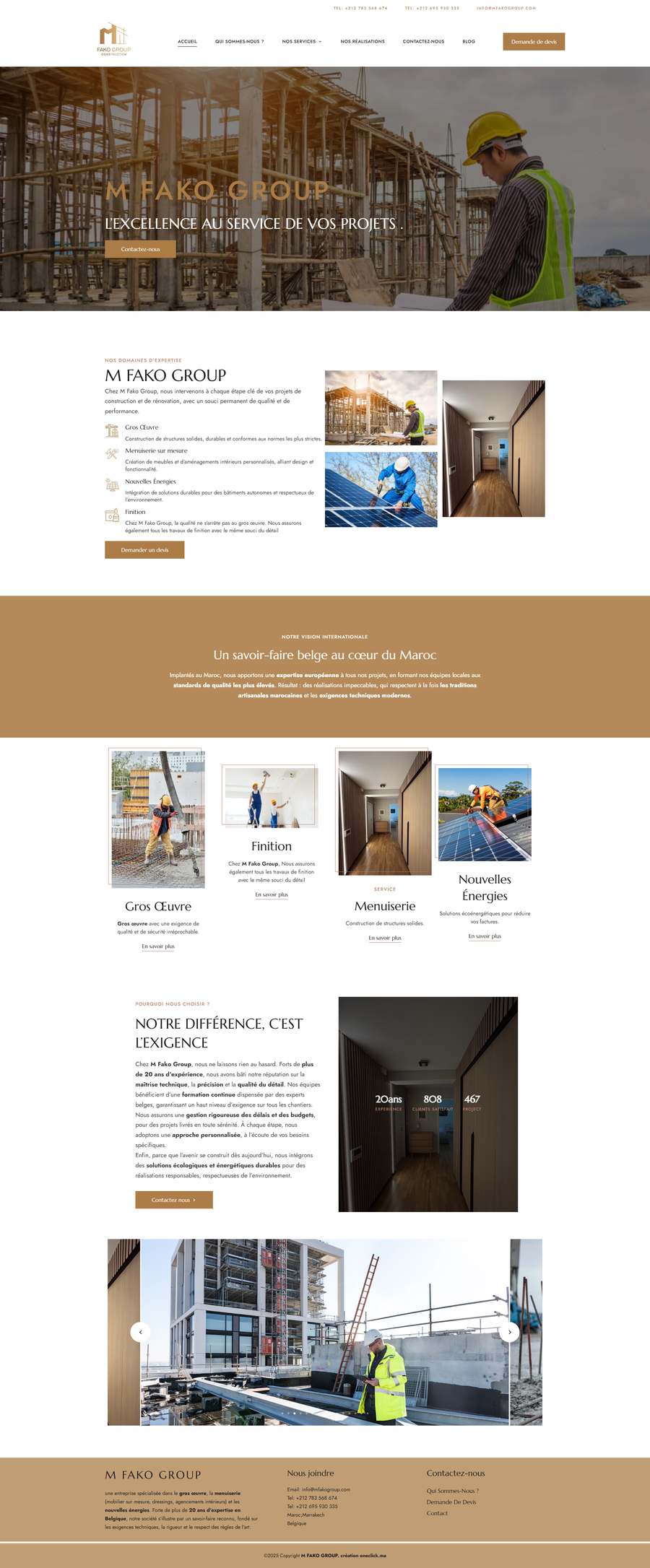Réalisation site web Marrakech - Mfakogroup